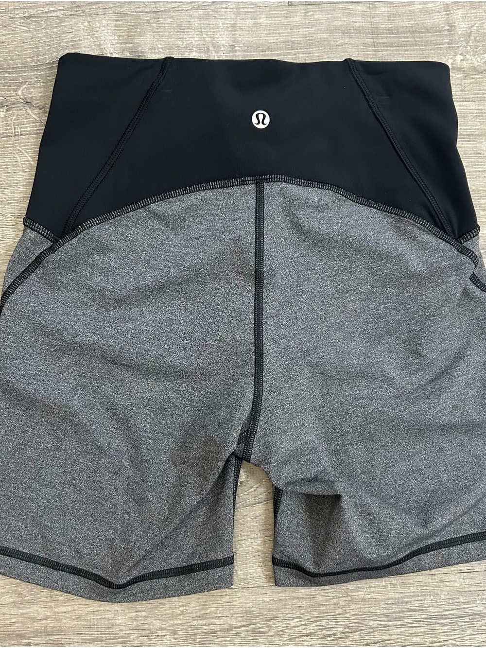 lululemon athletica Black & Heather Gray Workout Shorts